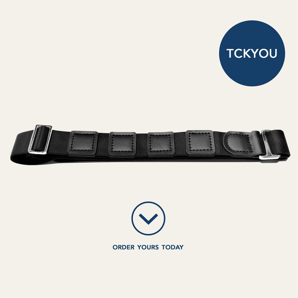 TCKYOU™ SHIRT STAYS BELT | Shirt Stays Belt - Shirt Holder - Keep Shirt Tucked in - Shirt Tucker - Shirt Garters - How to Keep Shirt Tucked In - Shirt Holder | TY001 | keep shirt tucked in - how to keep shirt tucked in - shirt stays - shirt gartner - shirt holder - sticky belt